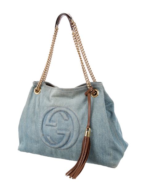 gucci bag soho sale|gucci soho denim bag.